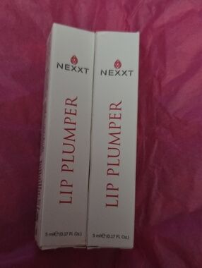 Nexxt Lip Plumper Duo — White Boxes with Pink Accent  NWOT